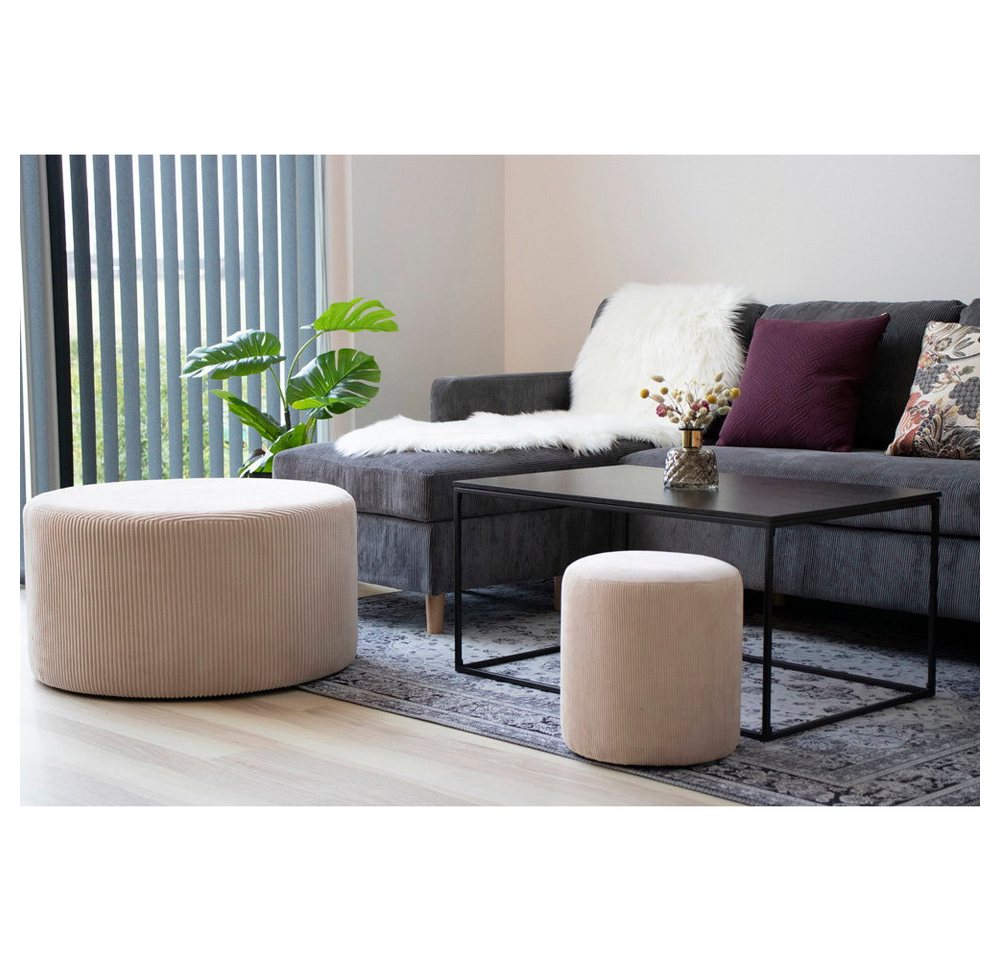 tinkaro Fellteppich Künstliches Lammfell 180 x 60 cm Elfenbein, leicht geschwungene Form, Höhe: 6.5 mm, Flauschiger Teppich aus Polyester als weiche Unterlage im Wohnzimmer