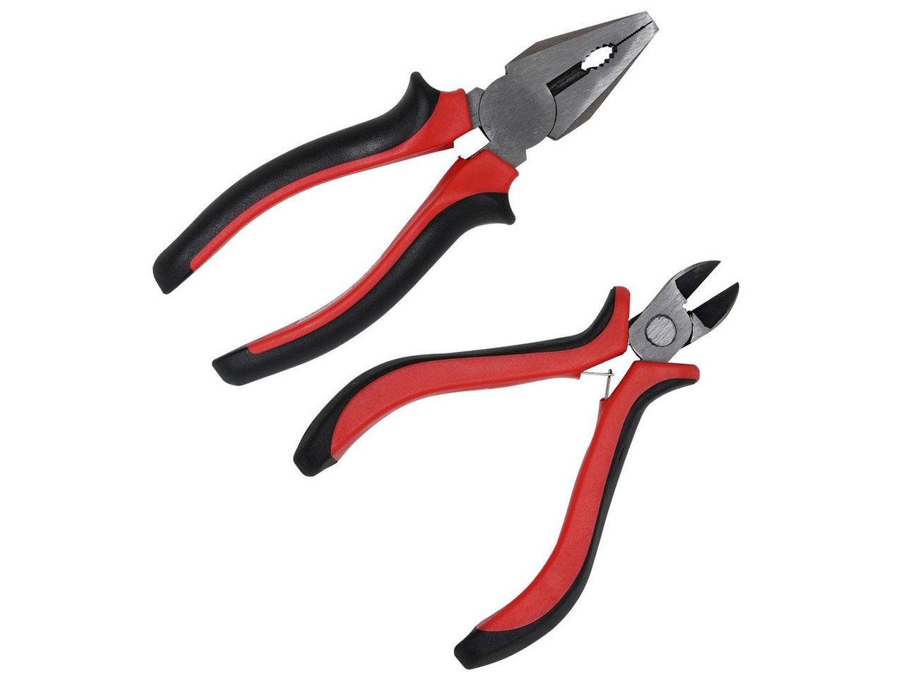 Brüder Mannesmann Werkzeuge Zangenset 2tlg. Zangen-Set, Kombizange 160mm & Seitenschneider 115mm, Stahl, 2tlg.-Set, Werkzeugstahl-Zangen-Set zum präzisen Greifen und Kabelschneiden Bild 5