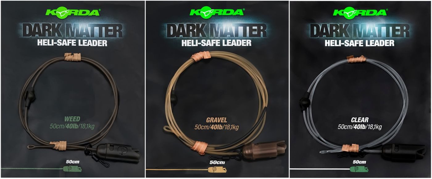Korda Vorfachschnur Korda Dark Matter Leader Heli Safe 50cm 40lb - Karpfenvorfach, (1-St) Bild 2