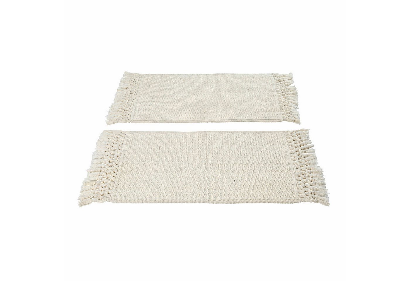 Mirabeau Badematte Badematte 2er Set Faelwyn creme, Höhe 400 mm, 100% Baumwolle Bild 3