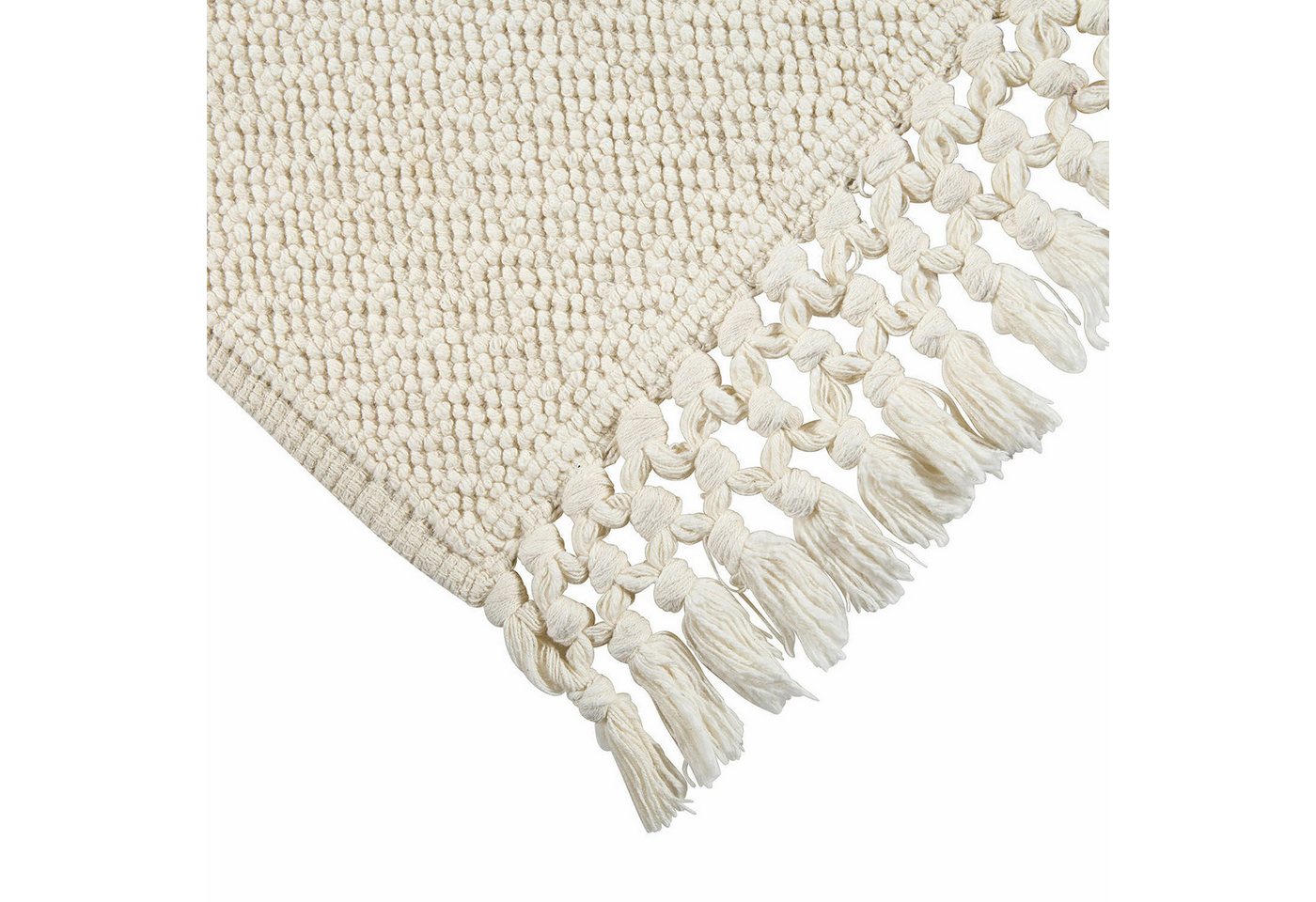 Mirabeau Badematte Badematte 2er Set Faelwyn creme, Höhe 400 mm, 100% Baumwolle Bild 5