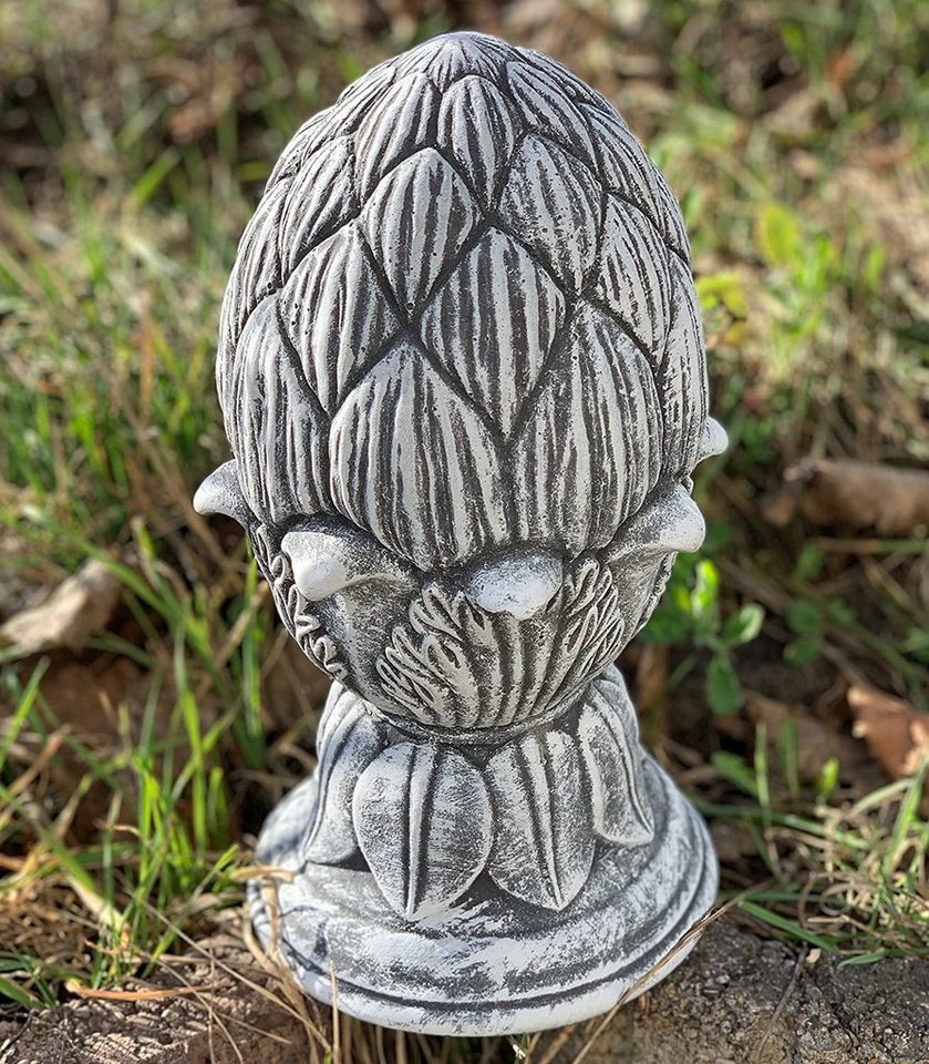 Stone and Style Gartenfigur Frostfeste Steinfigur Pinienzapfen Bild 2