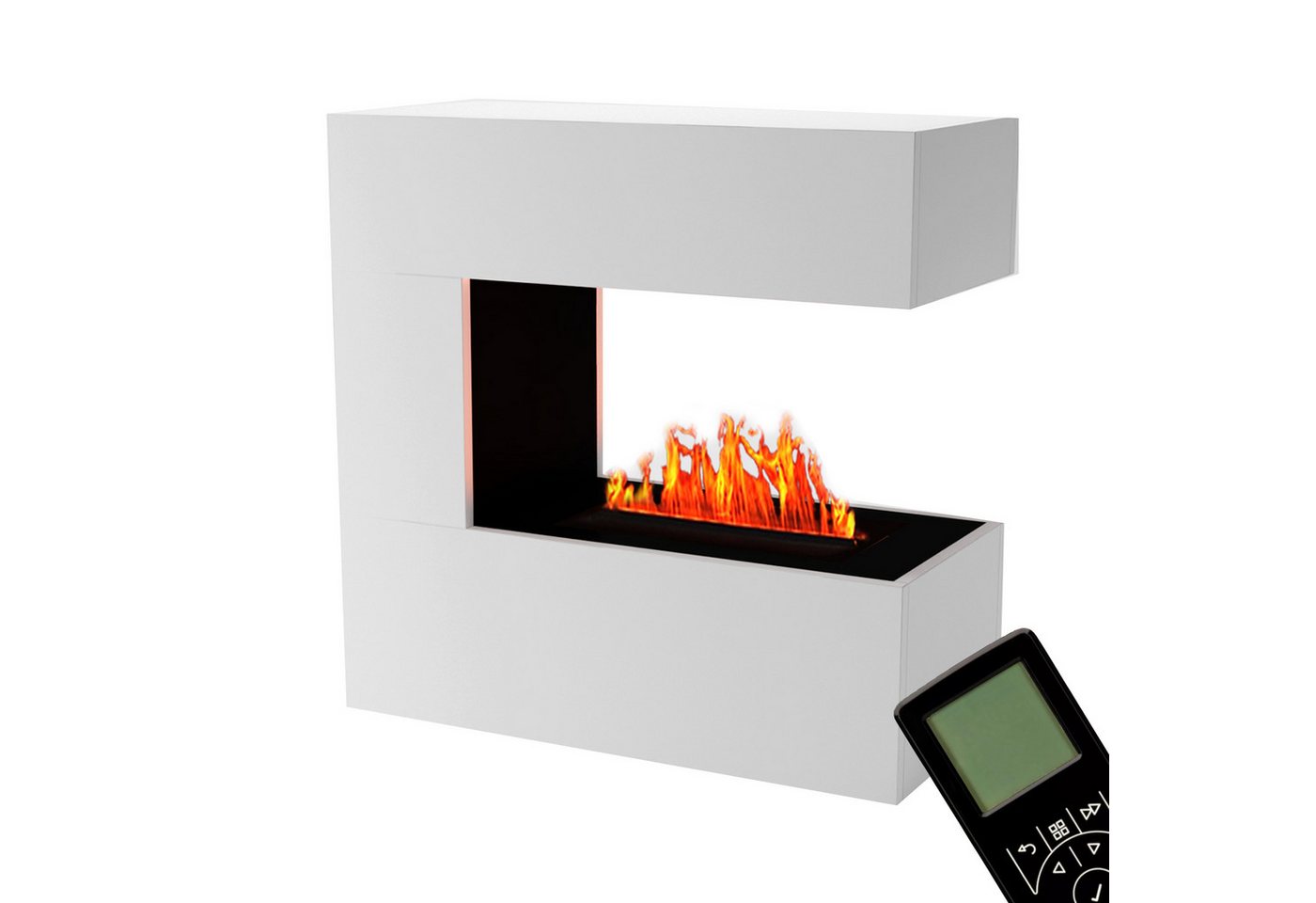 Kaminlicht Elektrokamin Room Divider Wasserdampf Kamin, Standkamin elektrisch, Elektrischer Kamin, Wasserdampfkamin mit 3D Feuer und Knisterfunktion Bild 3
