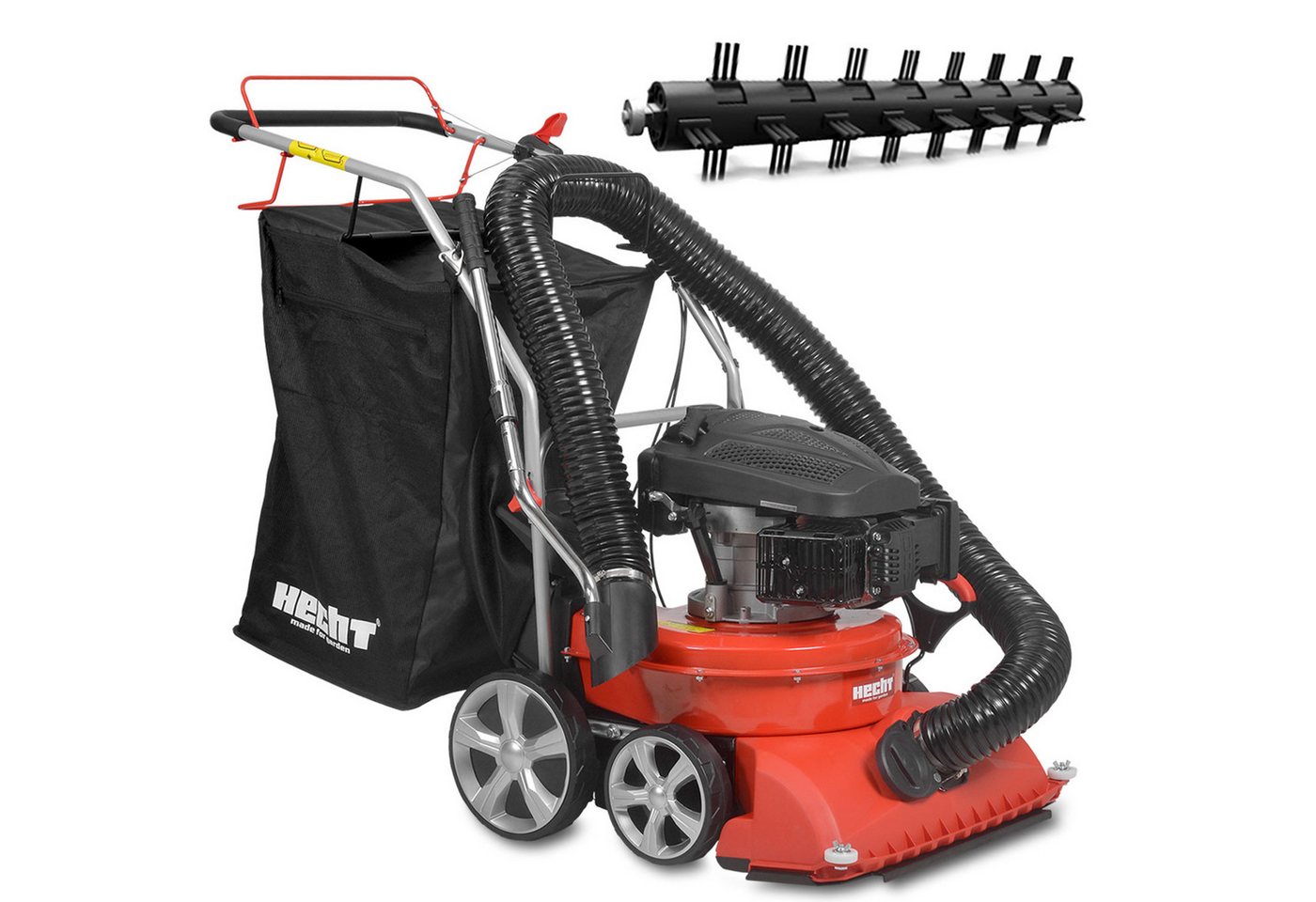 Hecht Benzin-Laubsauger 8514 fahrbar inklusive Kehrwalze, 2,7m Saug-/Blasschlauch, 6PS Bild 5