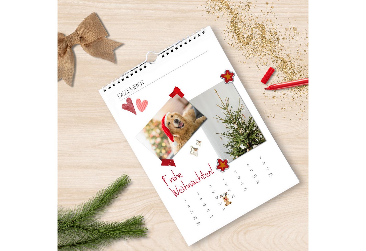 CUPCAKES & KISSES Bastelkalender Bastelkalender A3, Weiß, Jahresunabhängig Bild 5