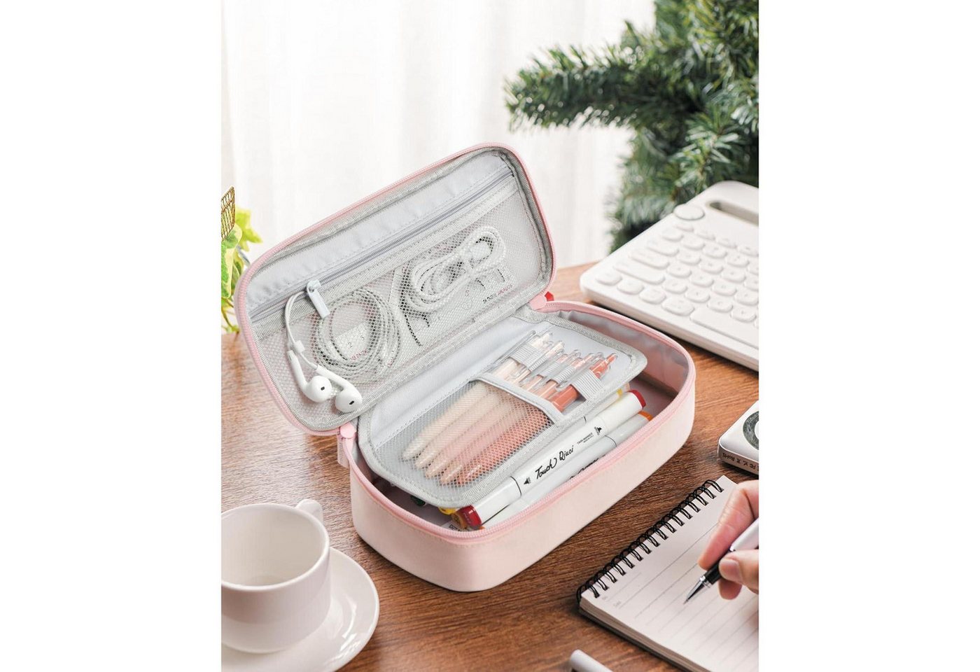 LuxusKollektion Federmäppchen Federmäppchen Federtasche Etui Federpenal Schulmäppchen Rosa
