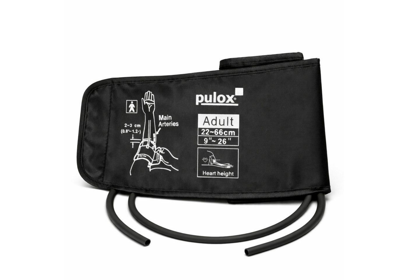 pulox Blutdruckmessgerät Blutdruckmanschette 22-66 cm – Universal Doppelschlauch
