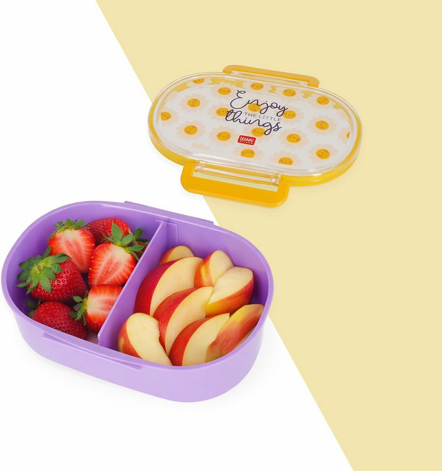 Legami Federmäppchen LEGAMI Snack & Go Lunchbox Daisy 500 ml mit Trenner Bild 3