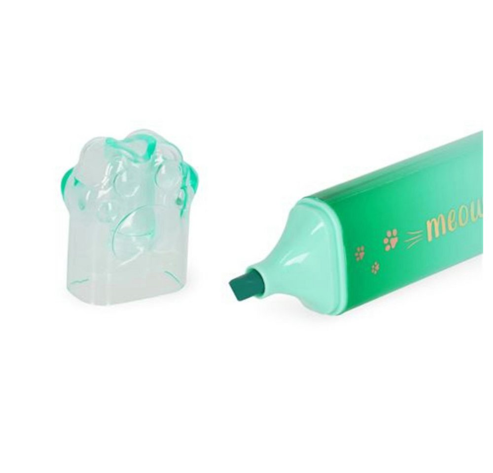 Legami Federmäppchen LEGAMI Meow Highlighter Textmarker Kitty – Grün