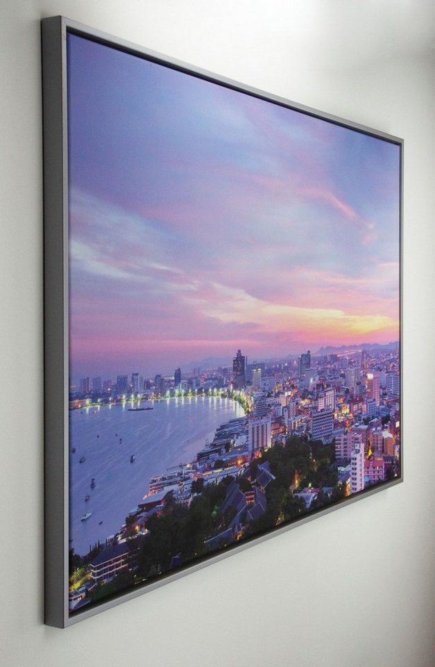 myposterframe Einzelrahmen Canvas Schattenfuge Leerrahmen für Leinwandbild Eris, (1 Stück), 40x50 cm, Mattsilber Bild 5