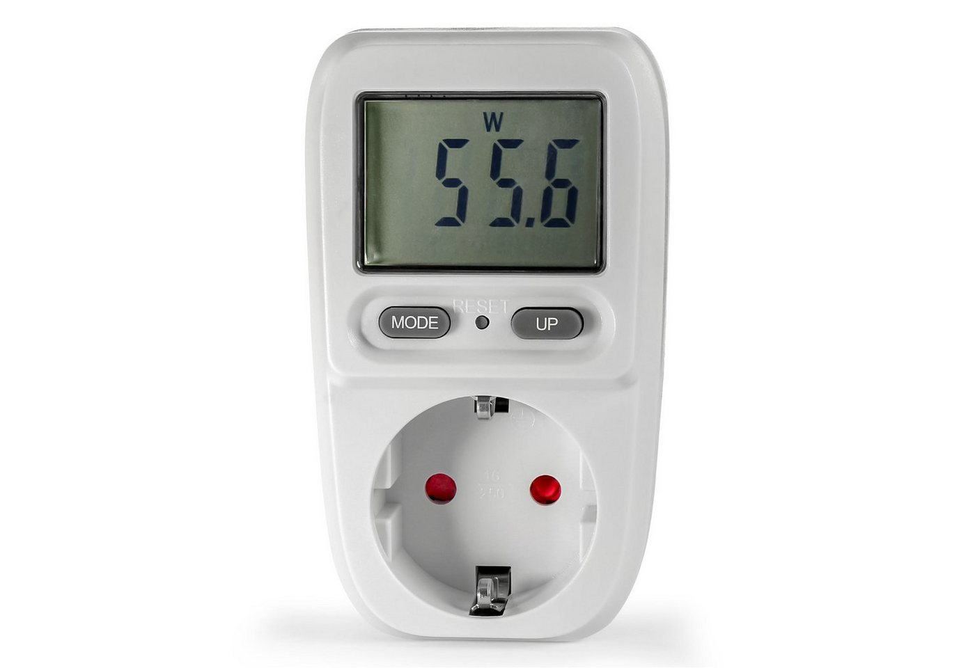 EAXUS Stromverbrauchszähler Energiekostenmessgerät Steckdose mit Display bis 3680 Watt, 4-tlg., Zeigt Stromkosten direkt an, mit Memory-Funktion, einfache Bedienung Bild 4