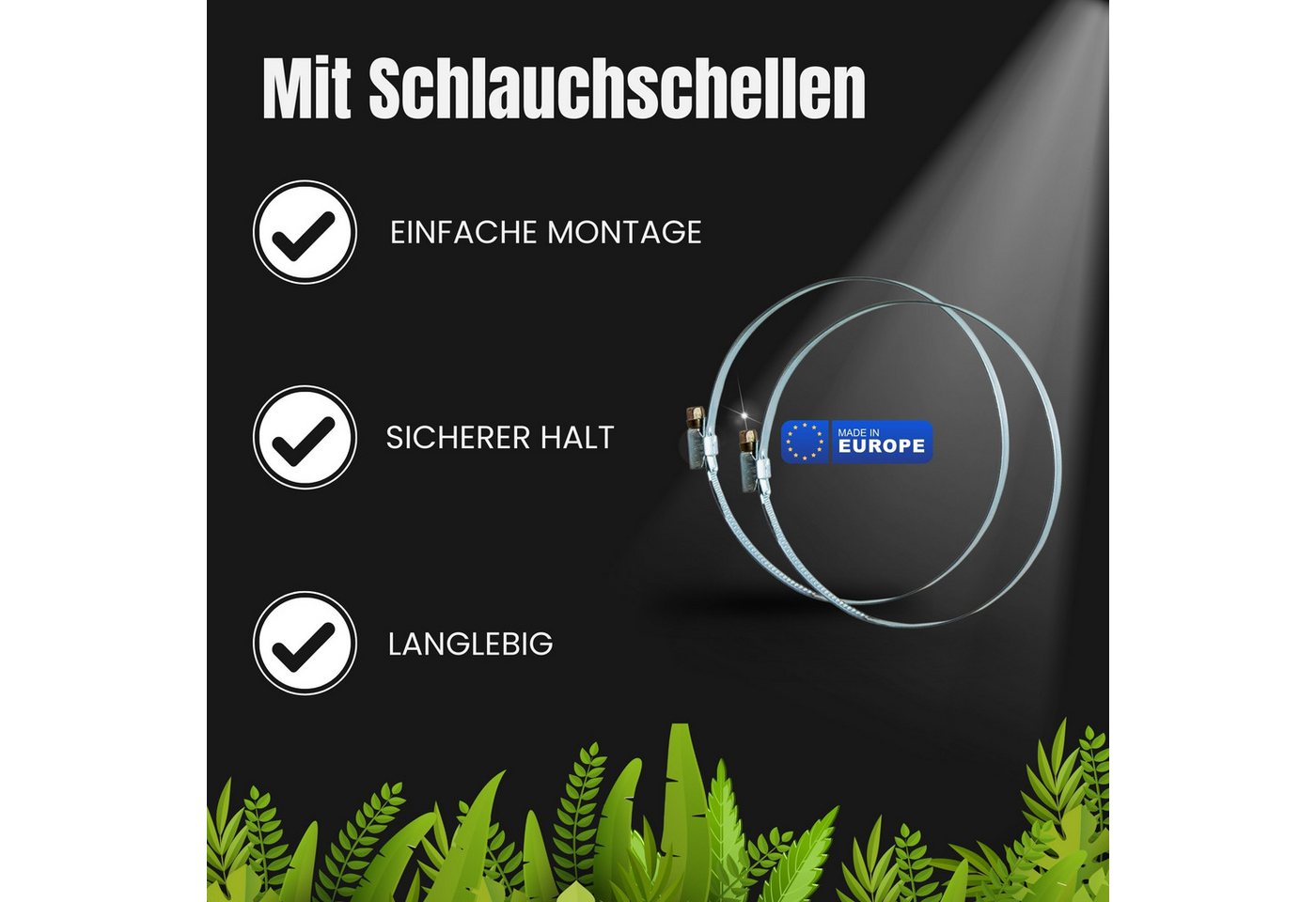 TronicXL Flexschlauch 3m Abluftschlauch Grow 100mm Set für Lüfter Grower Schrank Growbox Bild 4