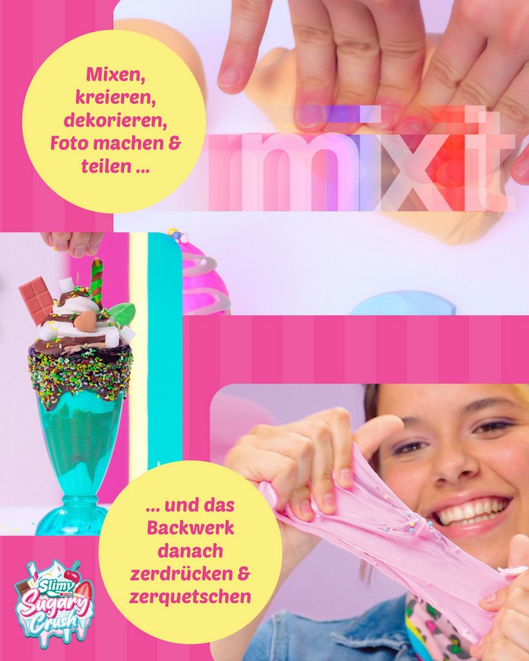 Slimy® Knetform-Set Sugary Crush - Super Creator's Set (1-tlg), Slime und Knete Kreativ-Set zum selber Mischen, Formen und Dekorieren Bild 2