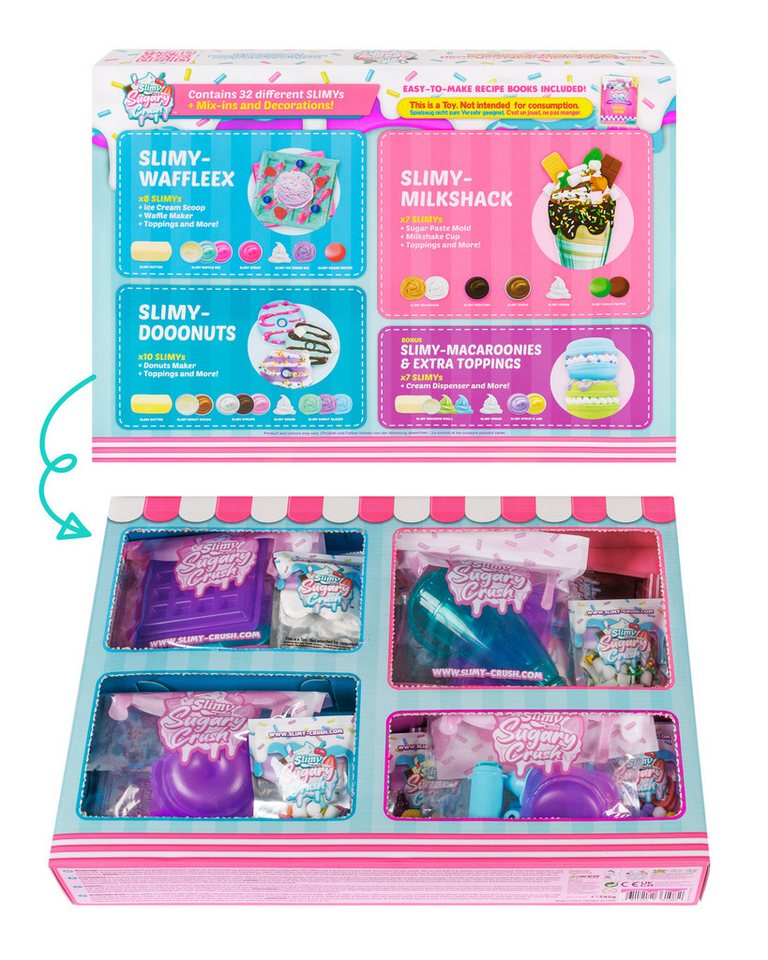 Slimy® Knetform-Set Sugary Crush - Super Creator's Set (1-tlg), Slime und Knete Kreativ-Set zum selber Mischen, Formen und Dekorieren Bild 3