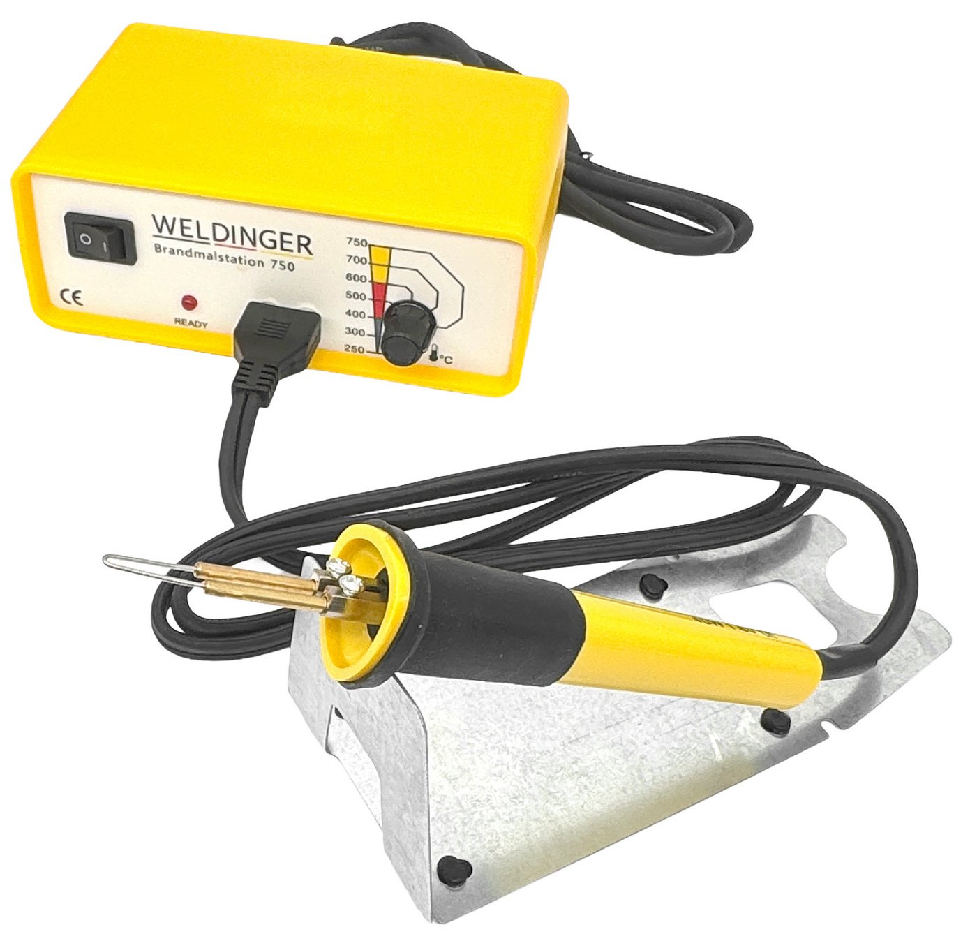 WELDINGER Kreativset Brandmalstation BS-750 (250-750°C) mit Brennspitzenset Ersatzkolben, (Set, Kreativset), regelbarer Temperaturbereich Bild 5