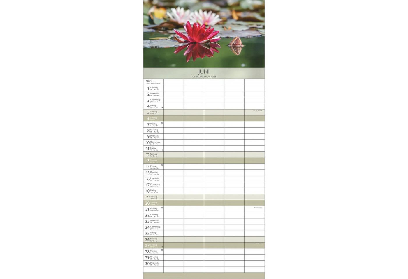 Wandkalender Zen 2027 Bild 4