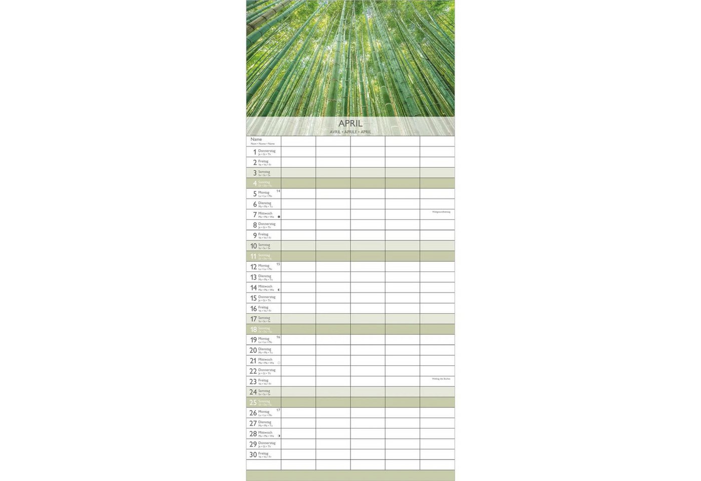 Wandkalender Zen 2027 Bild 5
