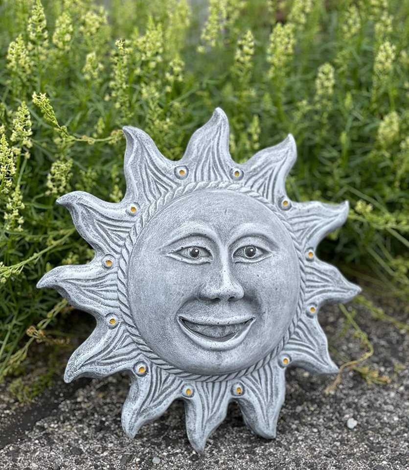 Stone and Style Gartenfigur Frostfeste Wandrelief Sonne Il Sole 30cm Bild 2