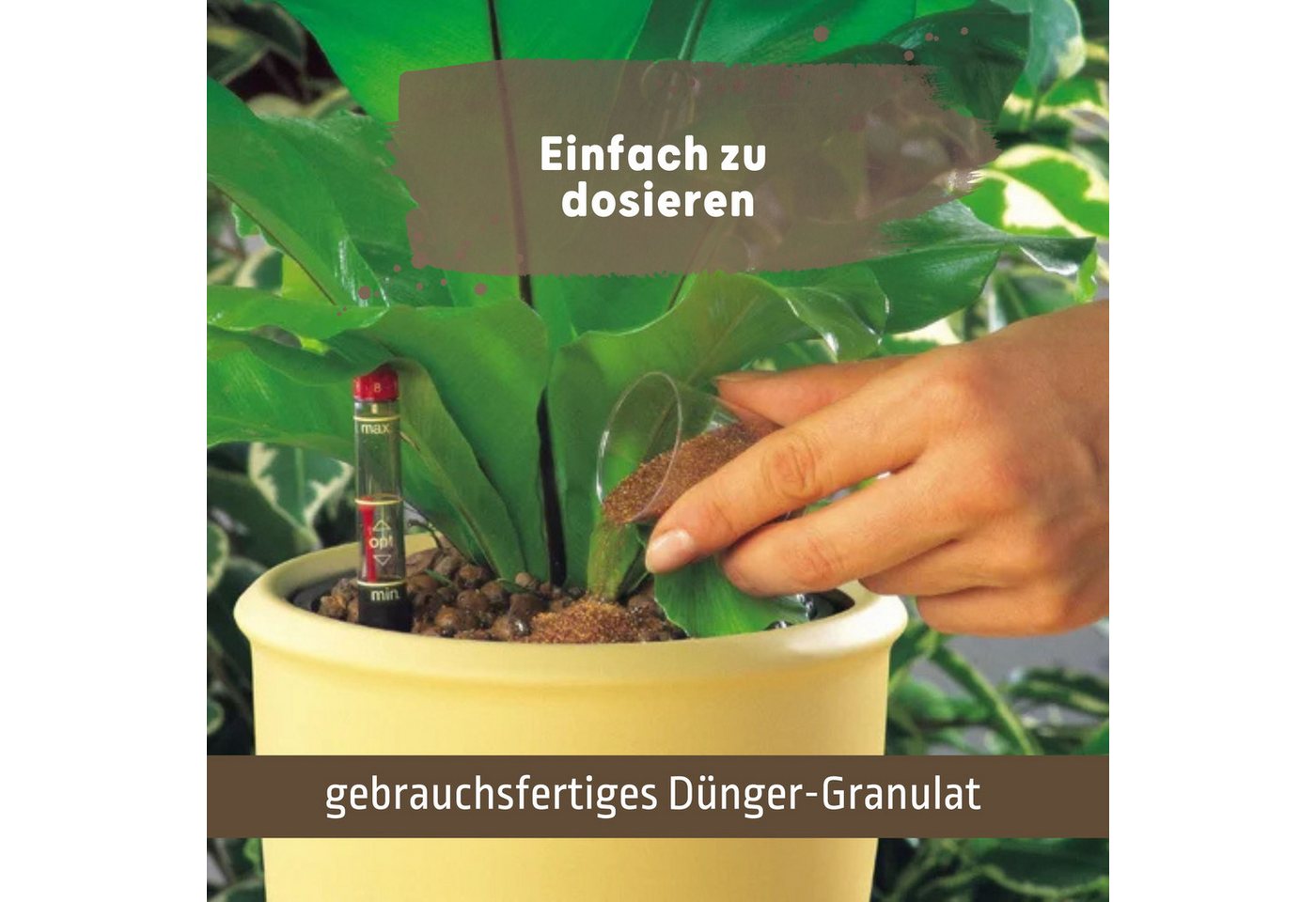 Blusana Pflanzendünger Hydrokultur NPK Nährstoffe Langzeitdünger, Lewatit HD 50, Dünger Granulat - 3 bis 4 Monate Wirkung