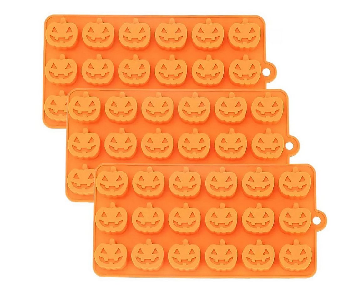 Metamorph Backform Mini Kürbis Silikonbackform Halloween Gummibärchen, (3-tlg)