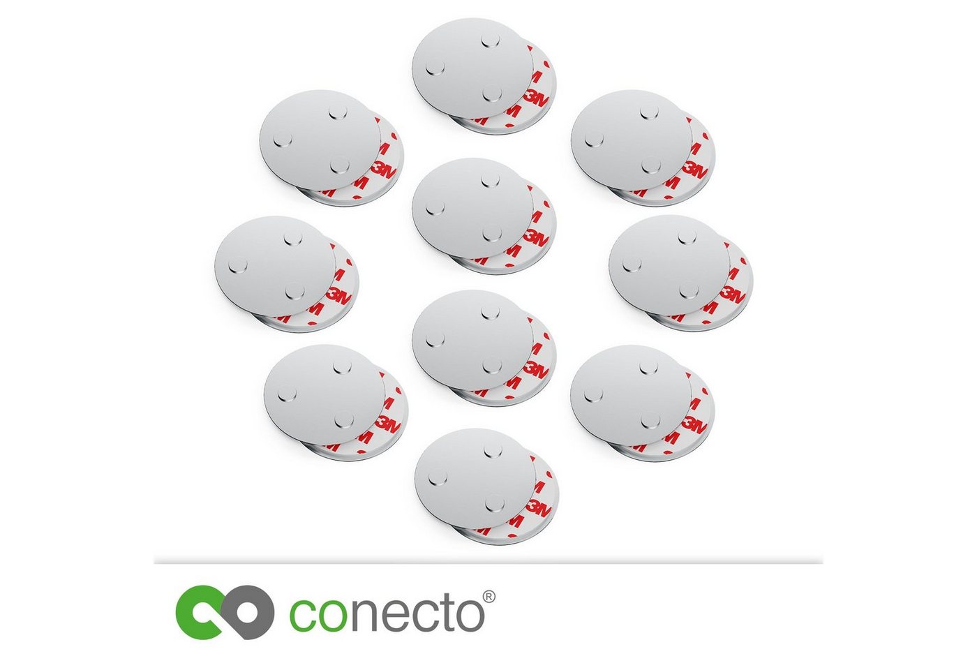 conecto Magnethalter conecto Magnet-Halterung, starke Magnet-Befestigung, universell verwen (10-St) Bild 5