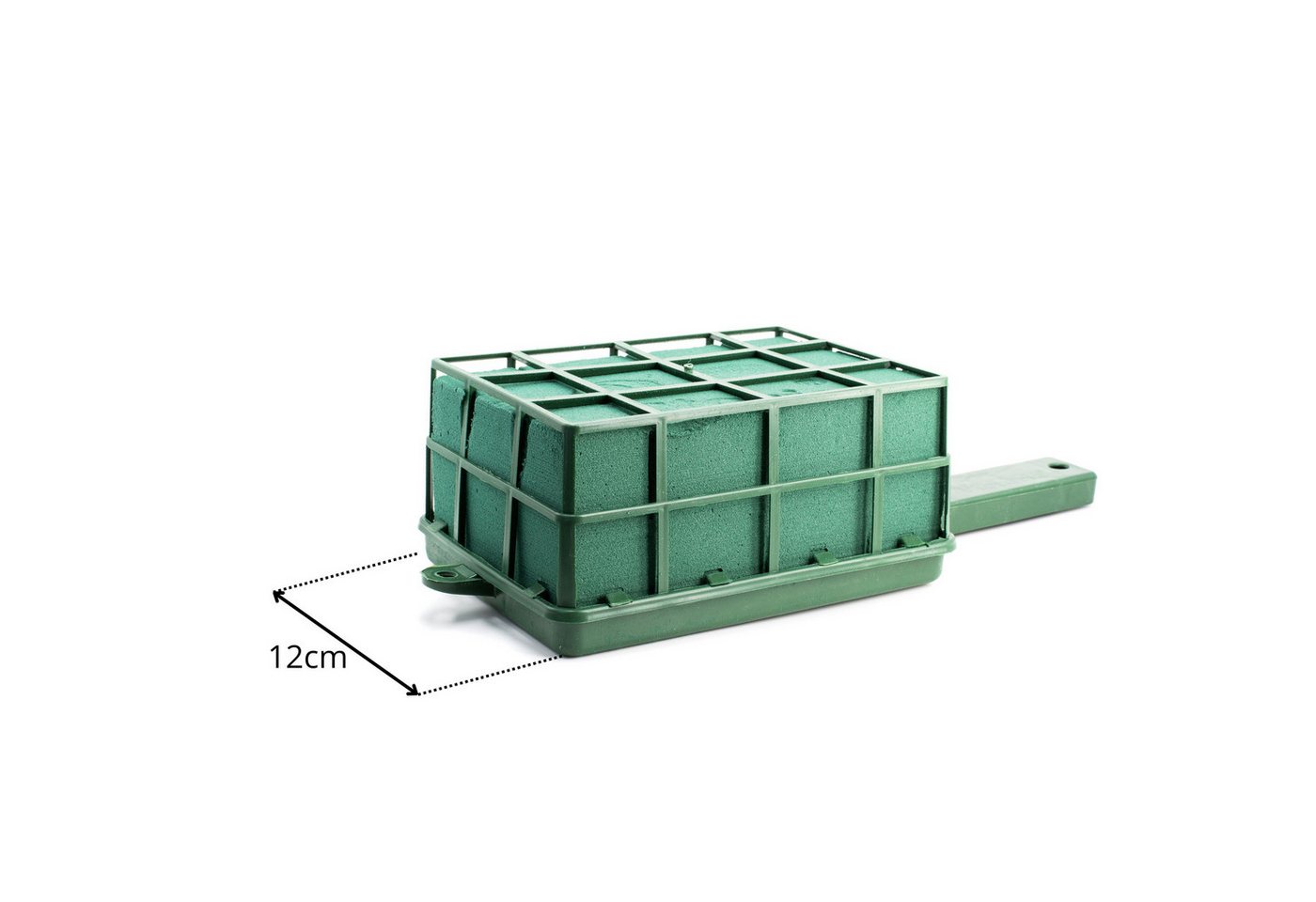 Creativery Bastelmoos, Nass Steckschaum Ziegel mit Gitter 16x12x8cm inkl. Halter 28cm Bild 3