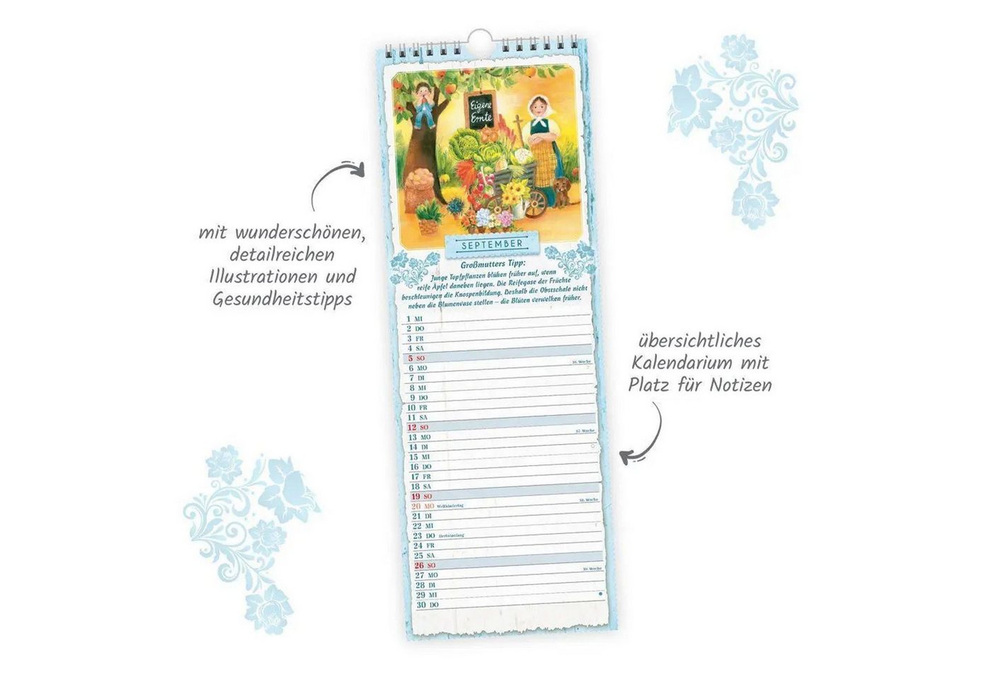 Trötsch Verlag Wandkalender TRÖTSCH - Maxi-Streifenkalender Großmutters Küche 2027