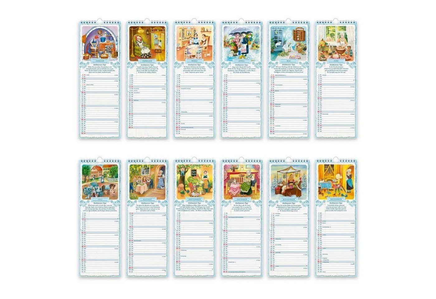 Trötsch Verlag Wandkalender TRÖTSCH - Maxi-Streifenkalender Großmutters Küche 2027 Bild 4