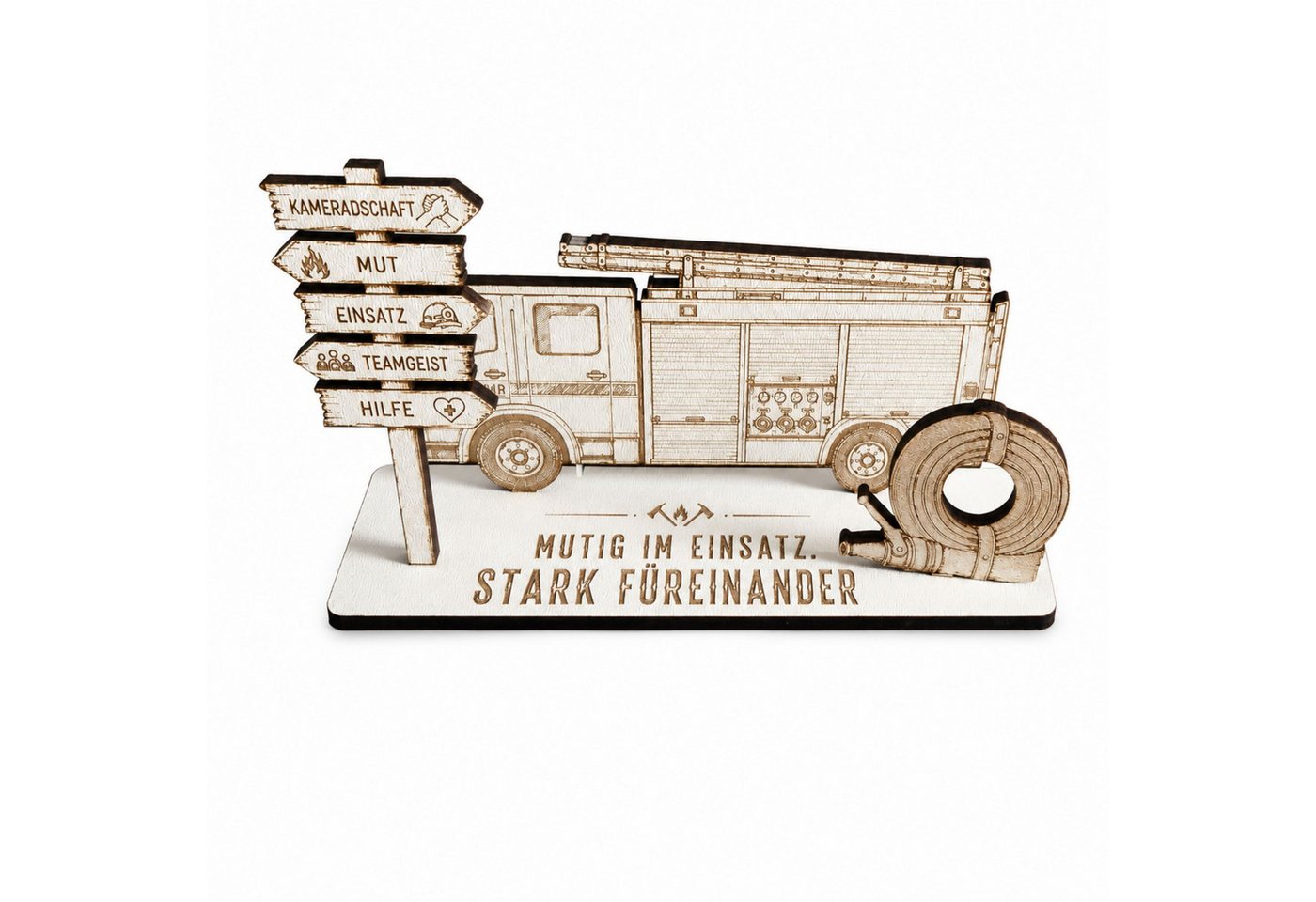 Dekolando Geschenkkarte Feuerwehr Geldgeschenk Feuerwehrauto Geschenkidee Feuerwehrmann