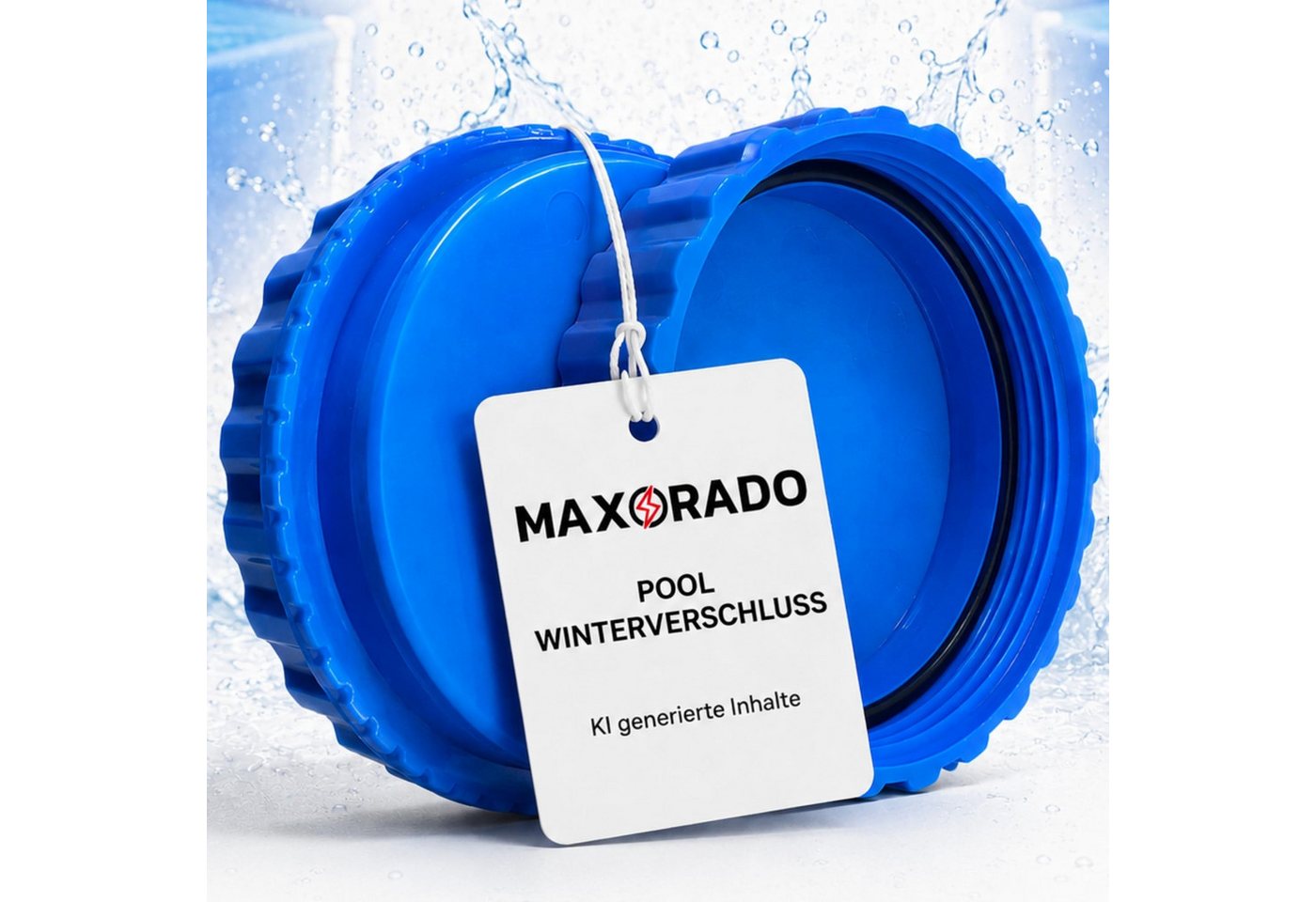 Maxorado Poolschlauch 2 Winterverschluss passend für Intex Bestway Pool Pools Winter Kappe Bild 3