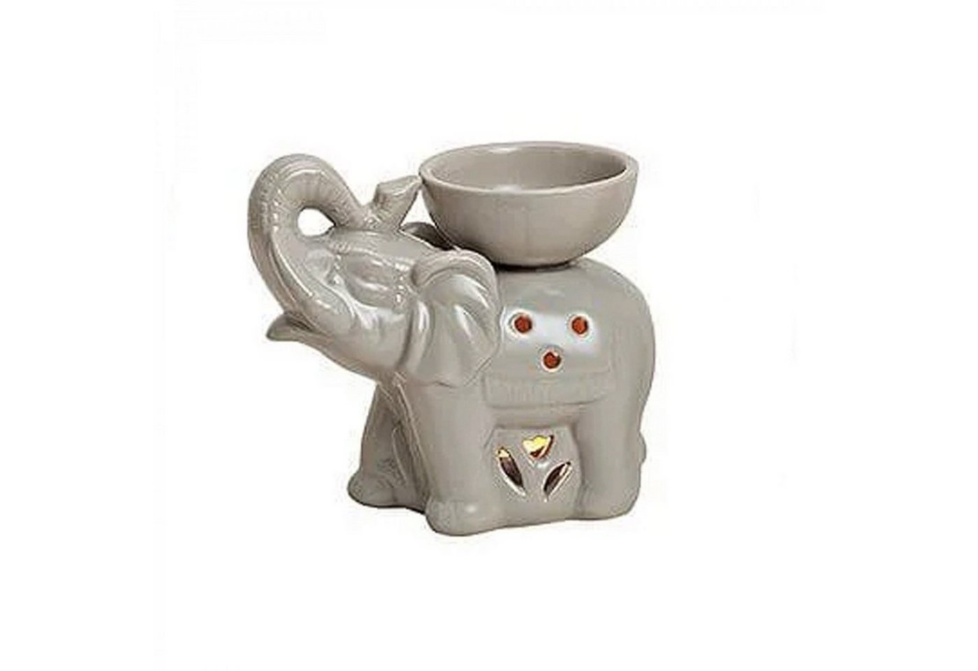 mitienda Duftlampe Duftlampe aus Keramik Elefant grau