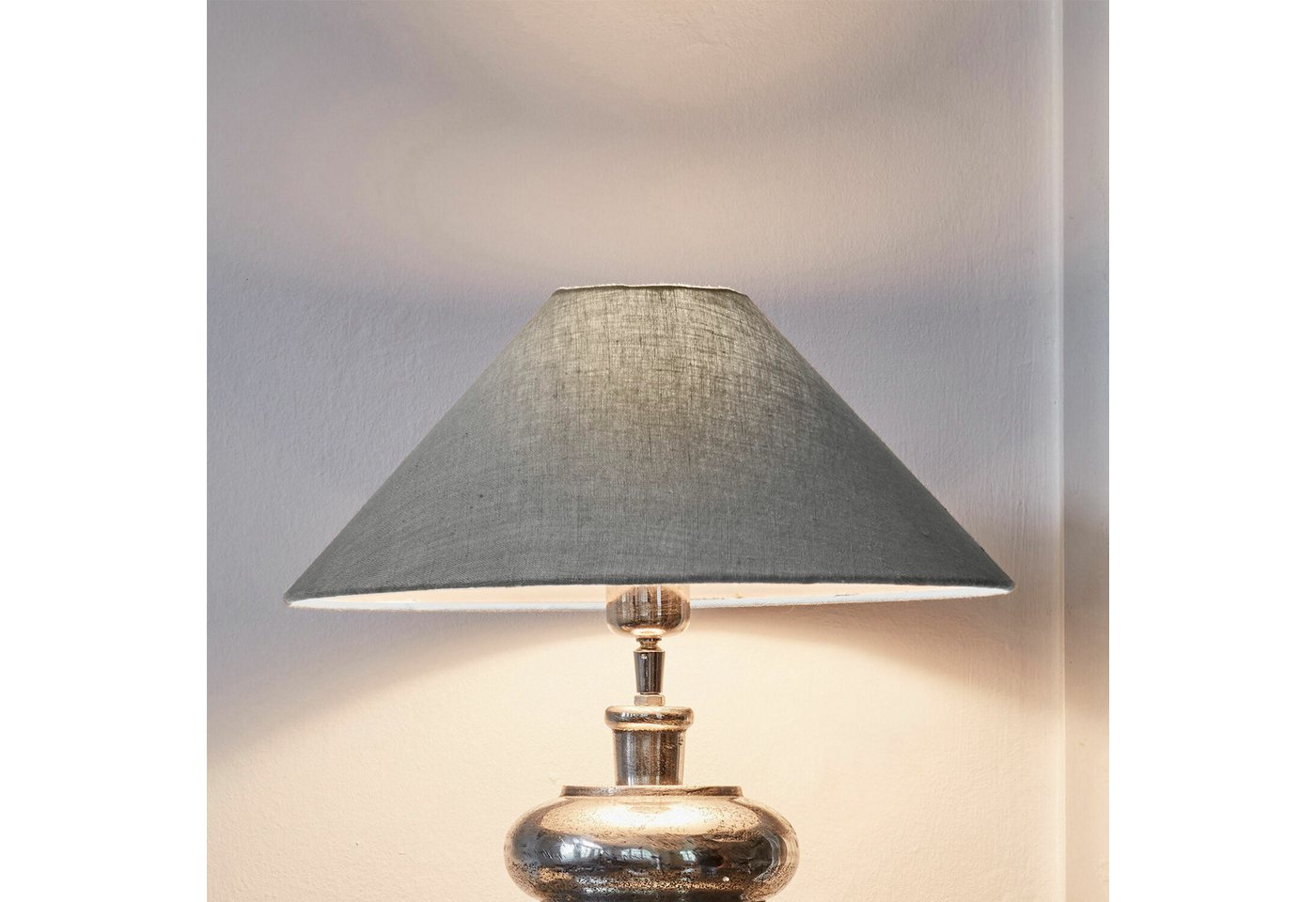 Mirabeau Lampenschirm Lampenschirm Emmera taupe Bild 3