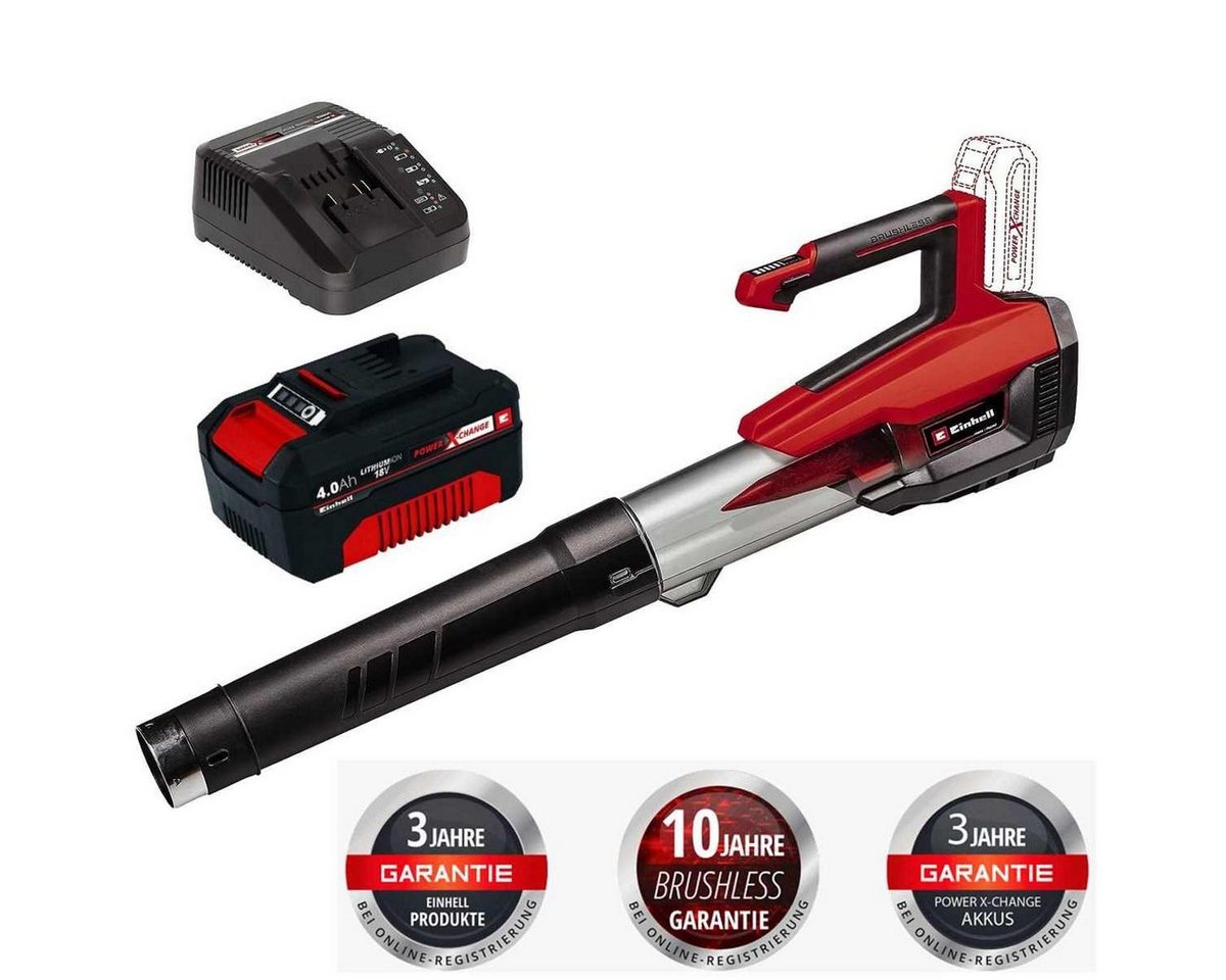 Einhell Akku-Laubbläser Einhell GP-LB 18/200 Li E bürstenloser Motor mit Akku / Ladegerät Bild 4
