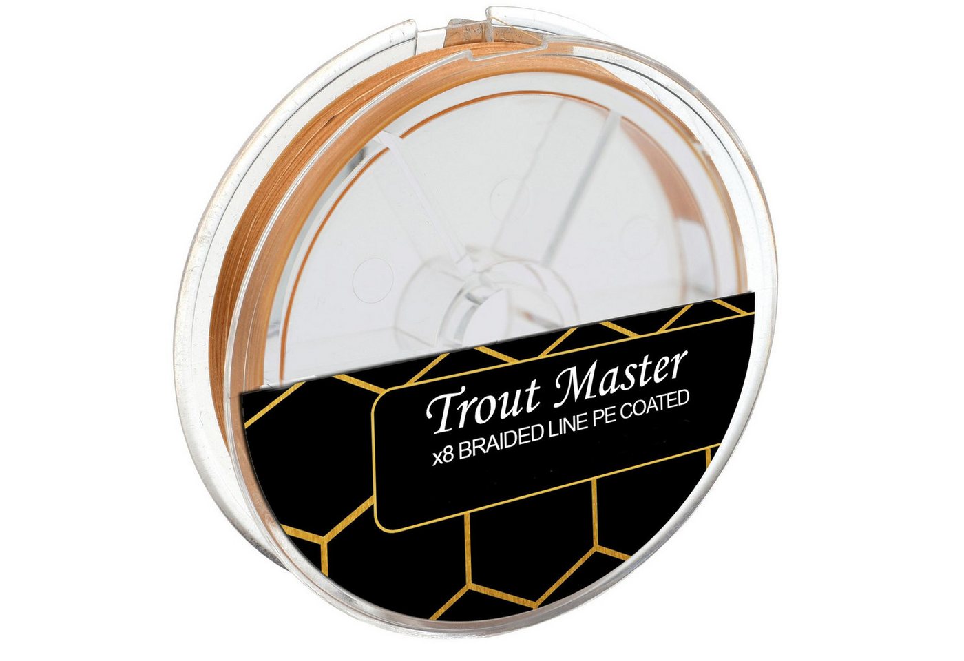 Trout Master Angelschnur Trout Master Fine Gold X8 PE 0,06mm 5,6kg - 120m Angelschnur, (120-St)