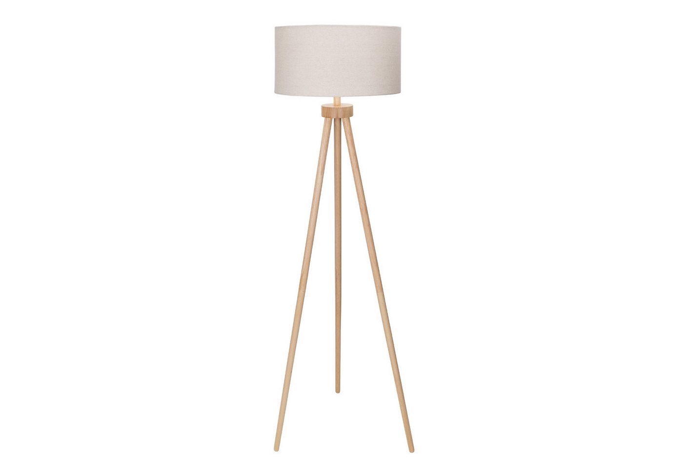 Aigostar LED Stehlampe Vintage mit Leinenschirm Lampenschirm und Fußschalter,143 cm Höhe Bild 2