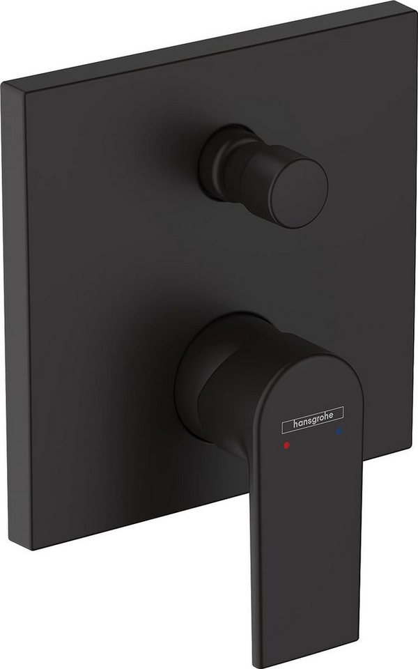 Hansgrohe und Bofler Duscharmatur Hansgrohe "VERNIS SHAPE" Unterputz Armatur mit Umsteller (inkl. IBOX Grundkörper, Unterputz Duschsystem, Duschanlage, Duschset, inkl. BOFLER Duschset #73, Brauseset, Regendusche 30cm, Deckenarm) matt schwarz, Wassersparende Regendusche, Deckenanschluss Bild 3