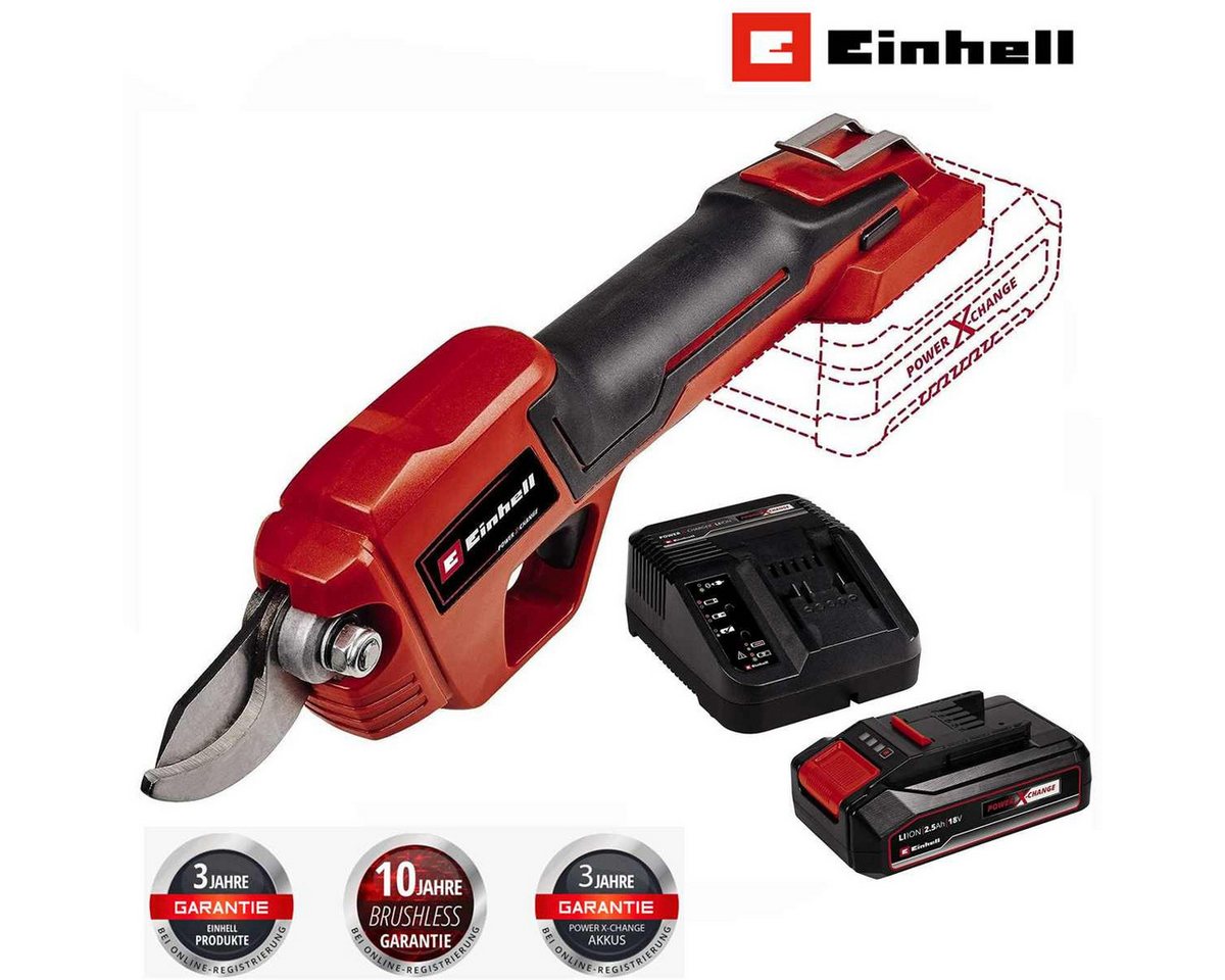 Einhell Akku-Astschere Akku-Astschere GE-LS 18 Li-18 V bis 28 mm mit Akku 2.5 Ah, Ladegerät Bild 5