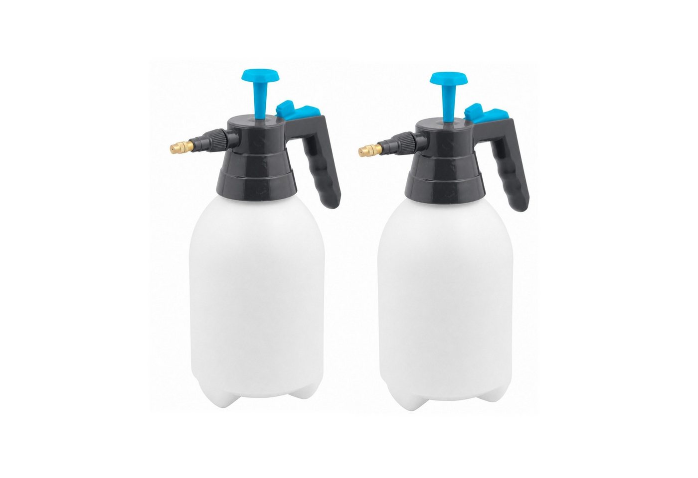 ARLI Sprühflasche Drucksprüher 2 Liter Handsprüher mit Messingdüse Pumpsprüher, (Spar-Set, 2-tlg., 2er Set), Gartenspritze Sprühflasche