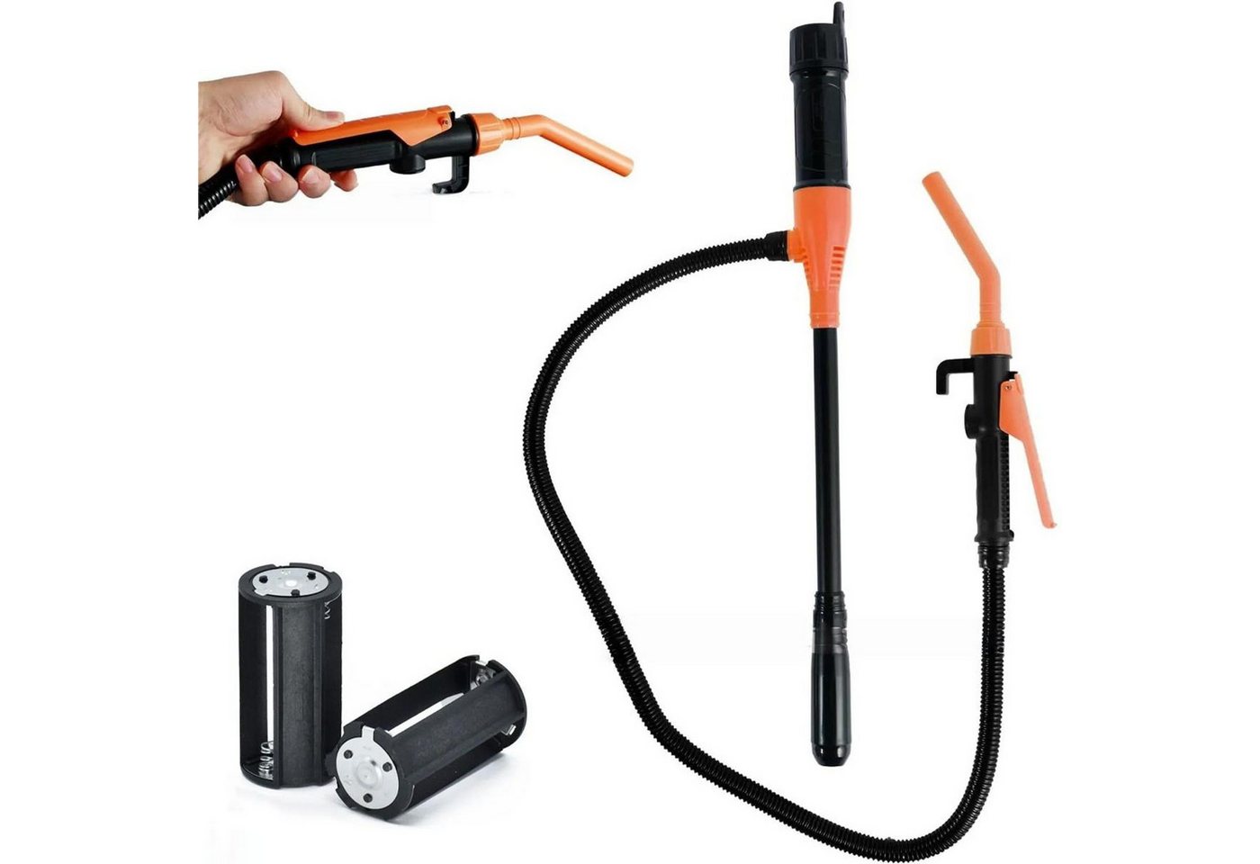 FELIXLEO Elektropumpe Elektrische Kraftstoffpumpe 24 GPM Benzin Umfüllpumpe mit Schlauch Bild 3