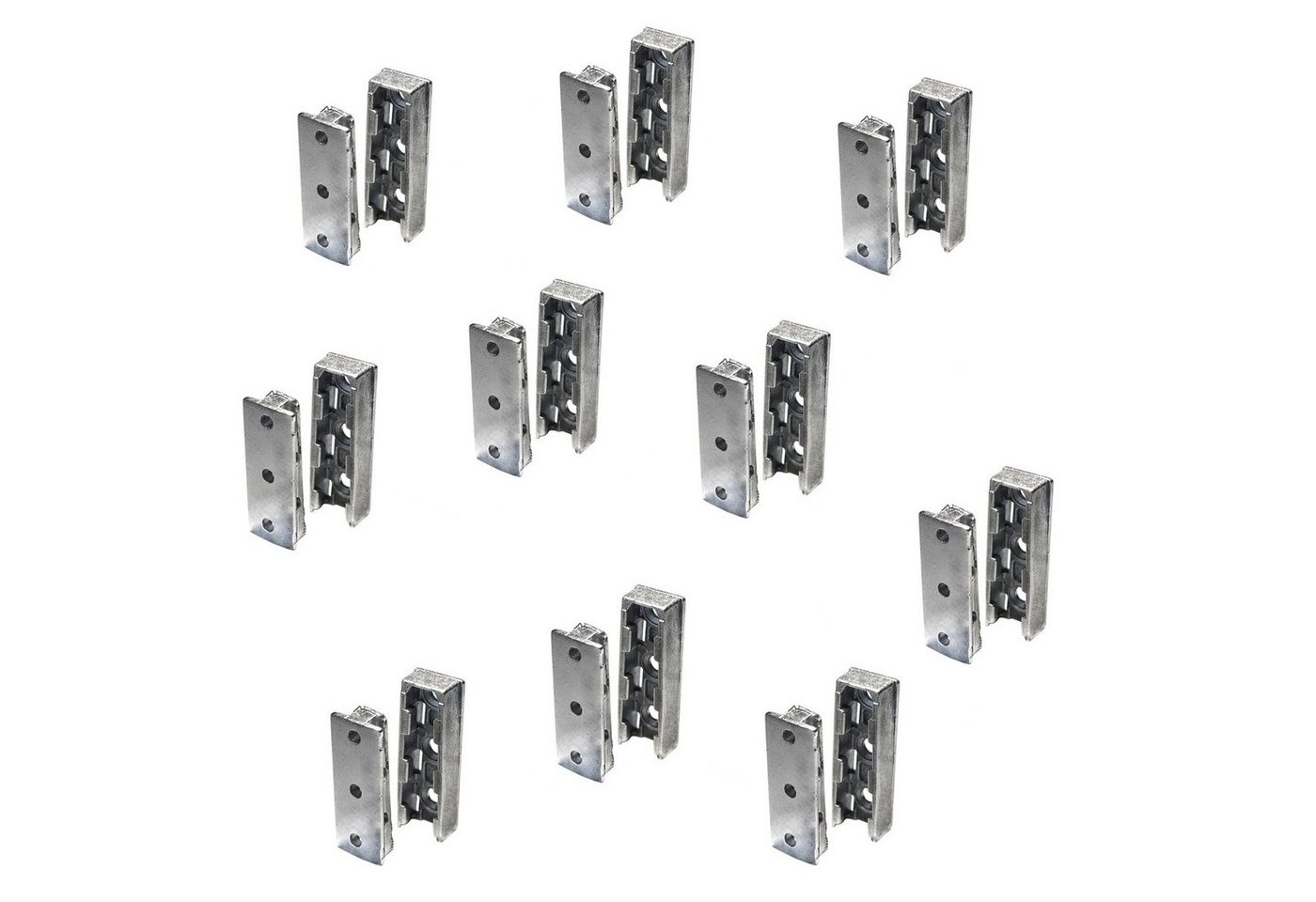 SO-TECH® Möbelbeschlag Möbelverbinder verdeckt Bettverbinder SOLID Korpusverbinder (10 St), 10er Set, aus Metall, Tragkraft bis 250 kg Bild 4
