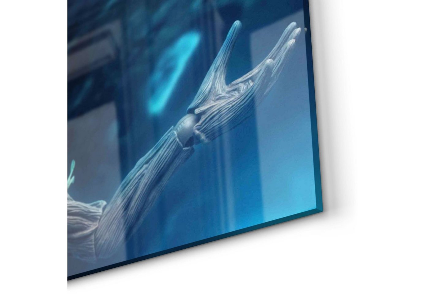 DEQORI Küchenrückwand 'Niedlicher Baby Groot', Glas Spritzschutz Badrückwand Herdblende Bild 2