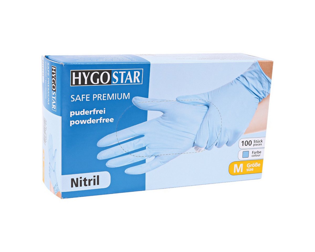 Franz Mensch Einweghandschuhe Hygostar "Safe Premium", Puderfrei, 100 Stück extra dick Bild 4