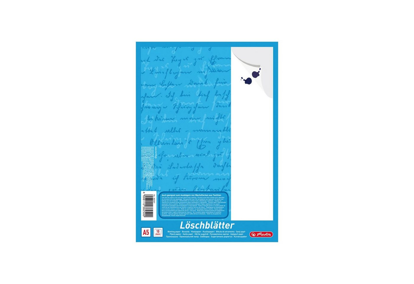 Herlitz Geschäftspapier Herlitz Löschblattblock / 10 Blatt je Block / weißes Löschpapier / DIN