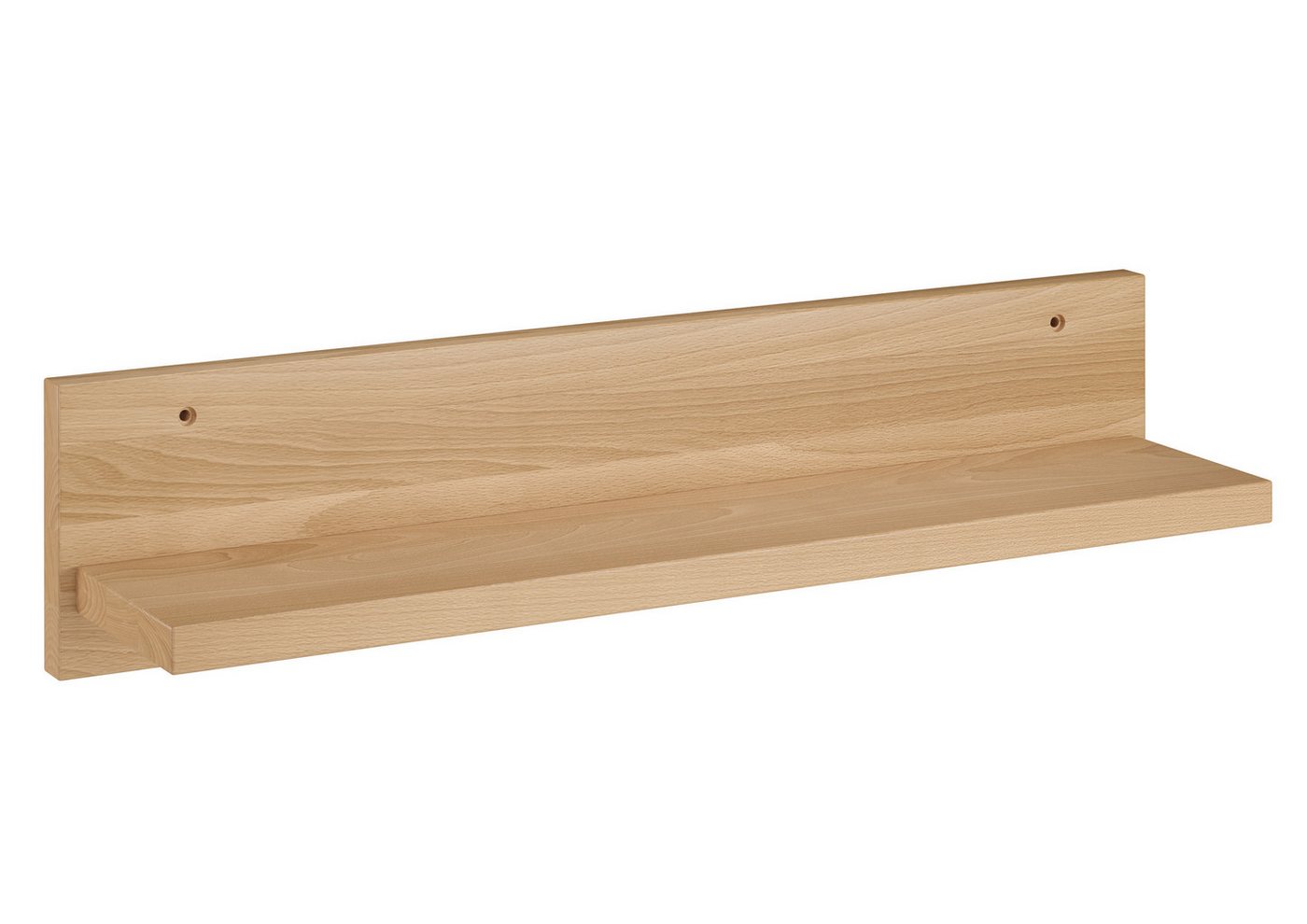 ERST-HOLZ Wandregal Holzablage Regal Buche Größe Wählbar Bild 2