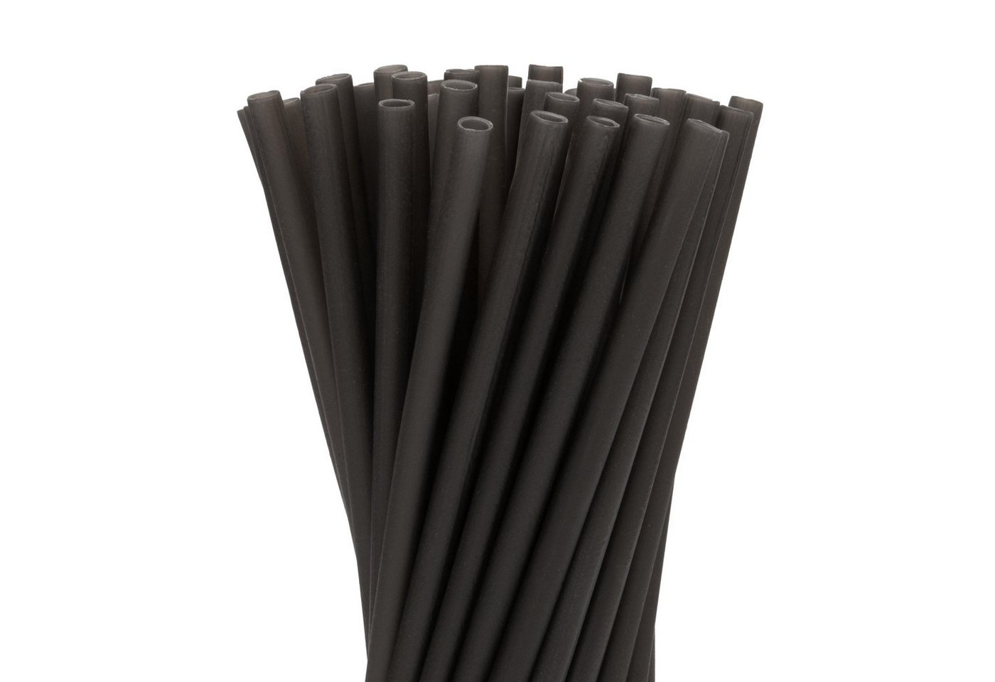 wisefood Trinkhalme 50-tlg., Essbare Reisstrohhalme, schwarz, Ø 0,8 x 25 cm, (50-tlg) Bild 5