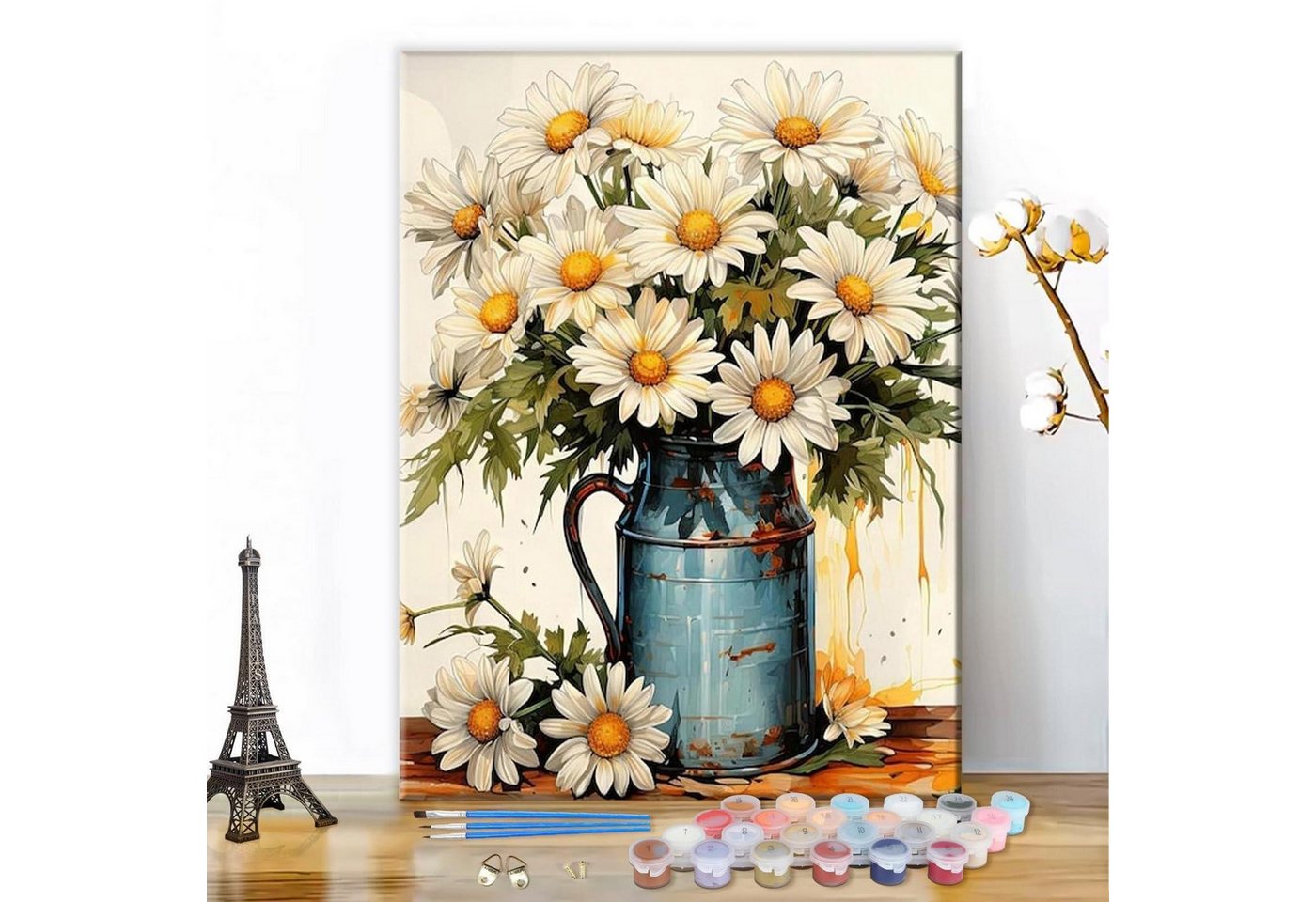 LuxusKollektion Malen nach Zahlen Malen nach Zahlen Erwachsene Blumen 40x50cm Bild 2