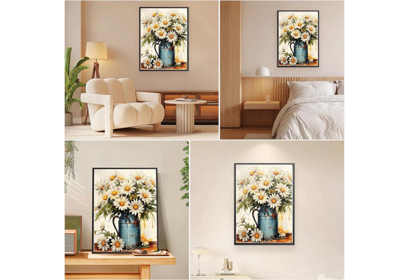 LuxusKollektion Malen nach Zahlen Malen nach Zahlen Erwachsene Blumen 40x50cm Bild 3
