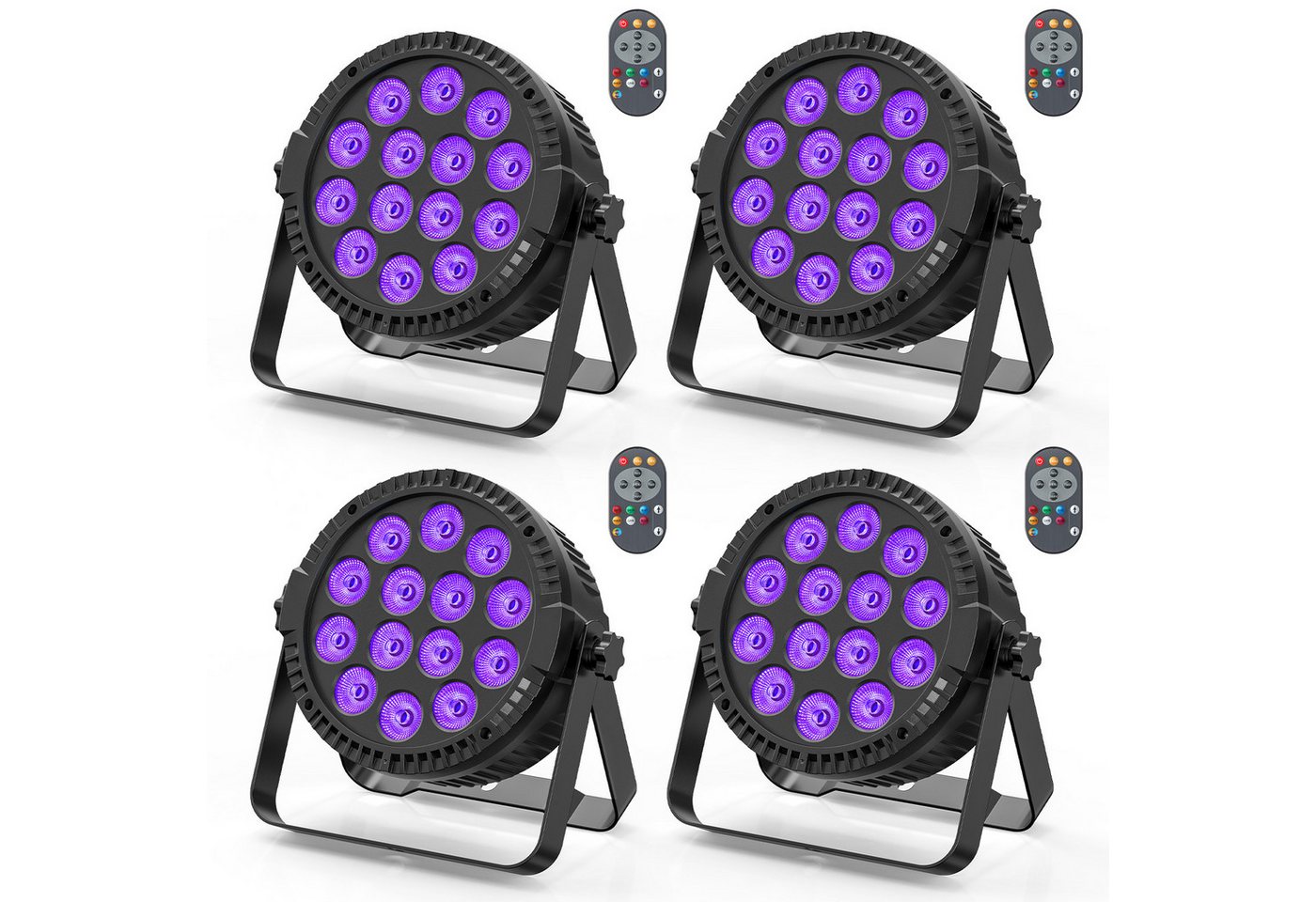 ZonQoonz Discolicht 80W LED PAR-Strahler 4-in-1 RGBW 14 LEDs – Bühnenlichteffekt Bild 4
