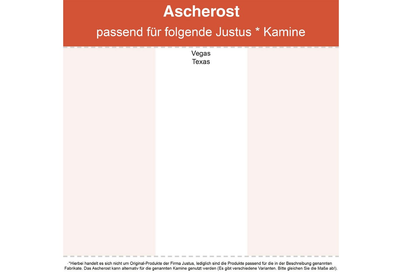 Feuerfest 123 GmbH Grillrost Kaminrost / Ascherost 195x155x10mm passend für Justus **, feuerfest & hitzebeständig - passgenau gefertigt in Deutschland
