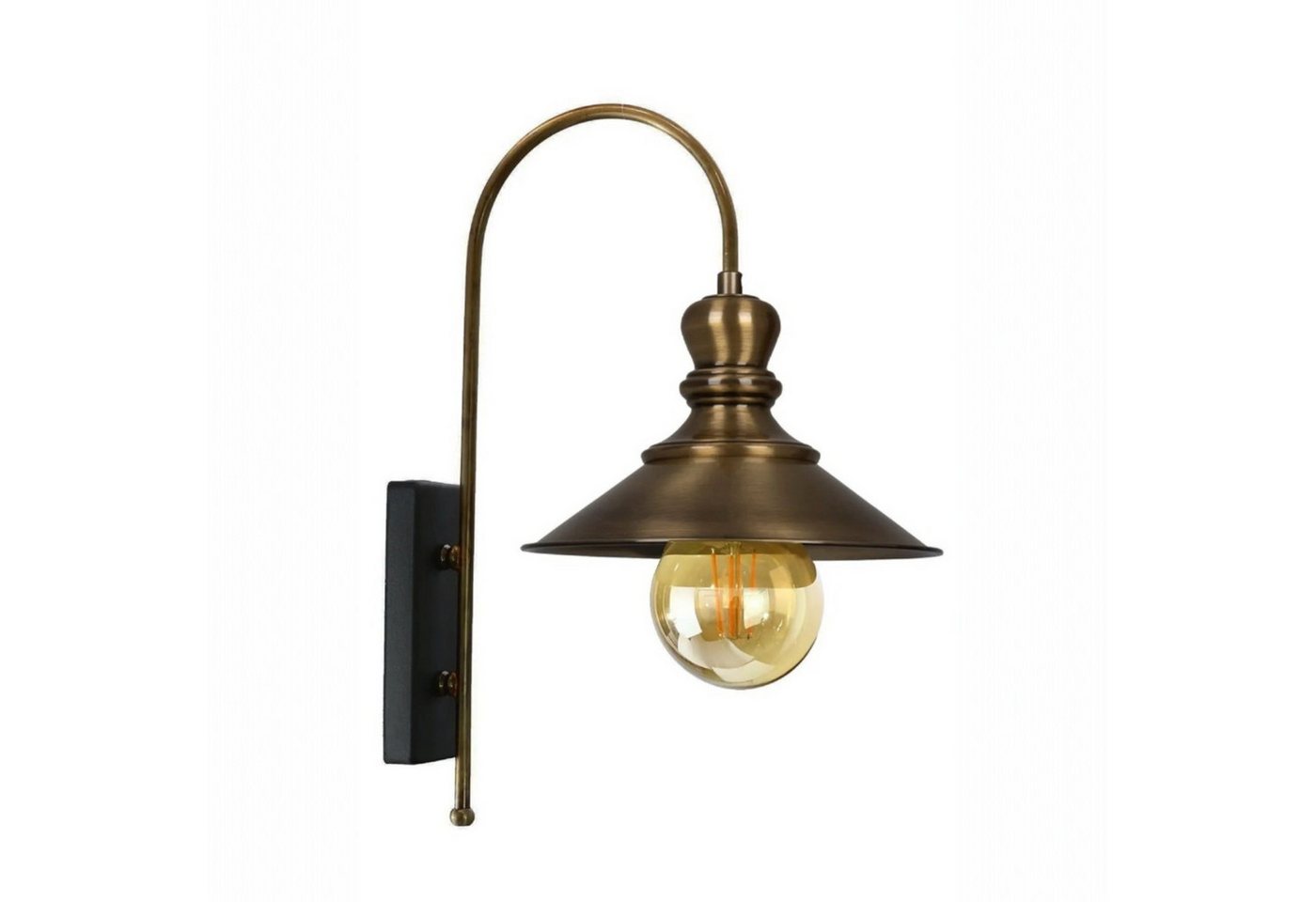 Bamyum Wandleuchte Nantes Antikeskupfer Wandleuchte Innen Metall, Vintage Wandlampe, ohne Leuchtmittel Bild 2